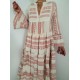 Autumn Women Dresses Summer Casual Loose Ruffle Long Sleeve V Neck Striped Print Bohemain Beach Long Maxi Dresses Femme Vestidos