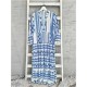 Autumn Women Dresses Summer Casual Loose Ruffle Long Sleeve V Neck Striped Print Bohemain Beach Long Maxi Dresses Femme Vestidos