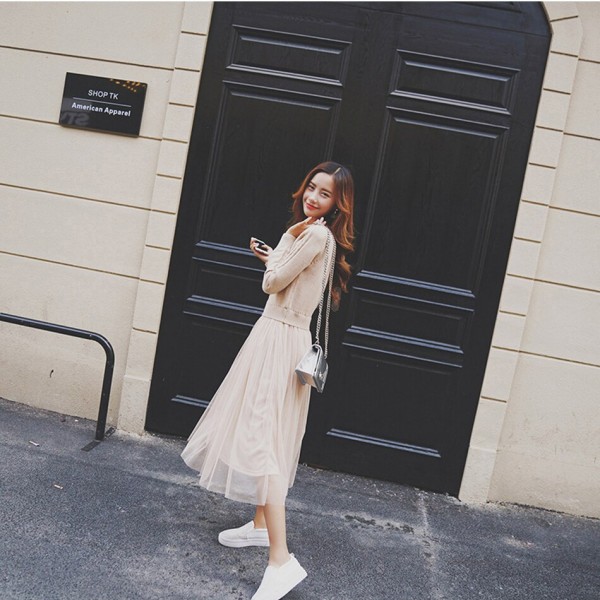 Elegant Knitted Sweater Dress Autumn Winter Dress Long Sleeve Sweater Mesh Patchwork Women Dress Casual Long Dress One set