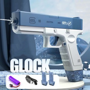 Glock Electric Repeater Water Gun Children&#39;s Toy Automatic Sprinkler Water Squeezing High Pressure Strong Water Gun