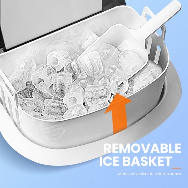 MIUI Ice Maker Machine  for Countertop, Portable Ice Cube Makers