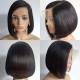 Short Bob Human Hair Wigs Brazilian 13X1 T Part Straight Lace Wigs For Women Transparent Lace Pre Plucked Bone Bob Wig On Sale