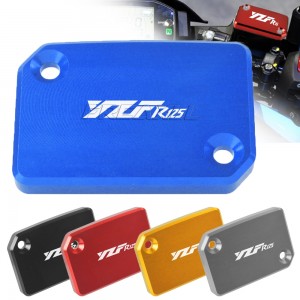 YZF-R125 2008-2011 2009 2010 para yamaha yzf r125 yzfr125 cnc alumínio motocicleta freio fluido reservatório de combustível tampa do tanque