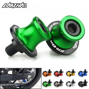 ER-6N motocicleta swingarm carretéis suporte traseiro parafusos sliders cnc acessórios de alumínio para kawasaki er6n 2006 - 2013 2014 2015 2016