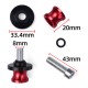 8mm para honda cbr 600 rr cbr 600rr cbr600rr 2003 2004 2005 2006 2007 carretéis de braço oscilante da motocicleta suporte parafusos slider acessórios