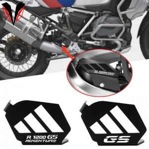 Para bmw r1250gs aventura hp r 1250 gs acessórios r1200gs r 1200 gsa r1200 rs motocicleta proteção de escape guarda aleta capa