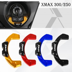 Para yamaha xmax300 xmax250 x max xmax 300 250 125 400 2017-2019 2020 acessórios da motocicleta fechadura da porta elétrica capa decorativa