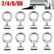 2/4/6/8pcs Stainless Steel Awning Rail Stoppers Silver 6mm Stops Motorhome Campervan  Awning Rail /Tarpaulin Stoppers