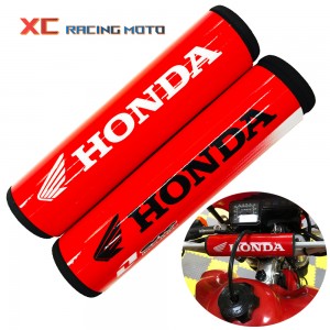 Motocicleta Protetor de Peito Cruz Rodada 7/8 "Bar Guidão de Bicicleta Pad Para Honda CBR CB CRM CR XR CRF 125 250 300 350 400 450 500cc