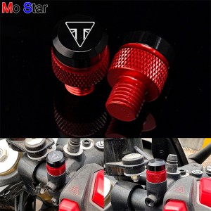 Para Triumph Tiger 800 900 GT PRO Rally Explorer 1200 XCA 1050 Trident 660 Motocicleta M10 * 1.25 CNC Espelho Buraco Plugs Parafusos Parafuso