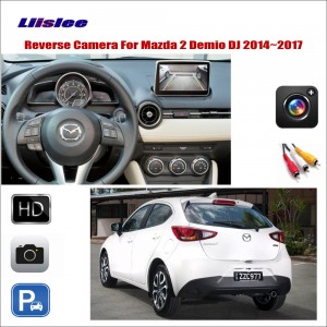 Para Mazda 2 Demio DJ 2014-2017 Carro Reversa Câmera de Visão Traseira Estacionamento Back Up HD CCD RCA Adaptador Acessórios CAM