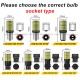 2pcs 1156 BA15S P21W BAU15S PY21W 7440 W21W P21/5W 1157 BAY15D 7443 3157 LED Bulbs 144smd CanBus Lamp Reverse Turn Signal Light