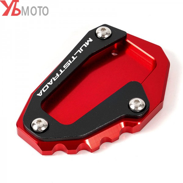 Motocicleta Kickstand Side Stand Extensão Pad Tampas Da Válvula Para DUCATI Multistrada 950 1100 1260 1200 S GT 1200 S Acessórios