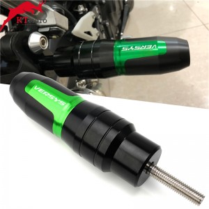 Para kawasaki versys1000 650 300 versys 1000/650 motocicleta cnc accessoires queda de proteção escape slider acidente almofada slider