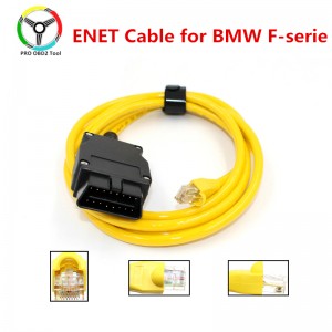 Quality ENET cable for BMW F-series ICOM OBD2 Coding Diagnostic Cable Ethernet to Data OBDII Coding Hidden Data Tool