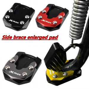 Acessórios da motocicleta kickstand suporte lateral extensão ampliador almofada lateral para yamaha xmax X-MAX 125 250 300 400 xmax300