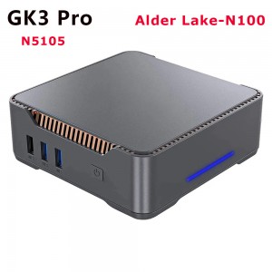 GK3 Pro Intel N100 Mini PC 8GB 256GB Windows 11 Pro DDR4 16GB 512GB N5105 WIFI5 BT4.2 VGA Desktop Gaming Computer VS MINI S12