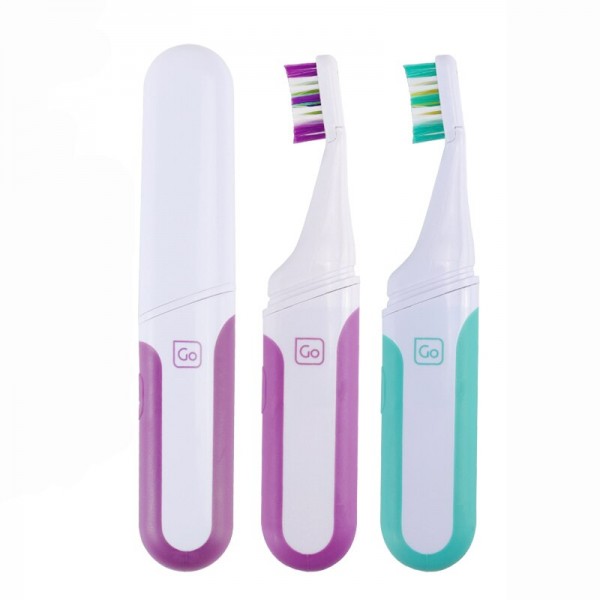 Electric Toothbrush Portable Adult Travel Business Battery Teethbrush Holder 2 Spare Brush Heads Waterproof New Design SG916