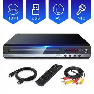 DVD Player High-defination 1080P Home DVD Player Box For TV All Region Free DVD CD-Discs Player AV-Output Built-in MIC-port