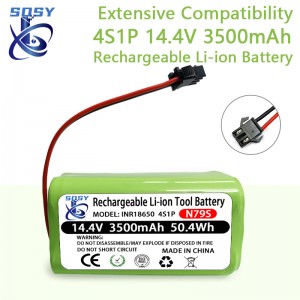 100% New 14.4V 3500mAh Li-Ion Akku Für Conga Exzellenz 990 1090 Ecovacs Deebot N79S N79 DN622 Eufy Robovac 11 11S 12 35C X500