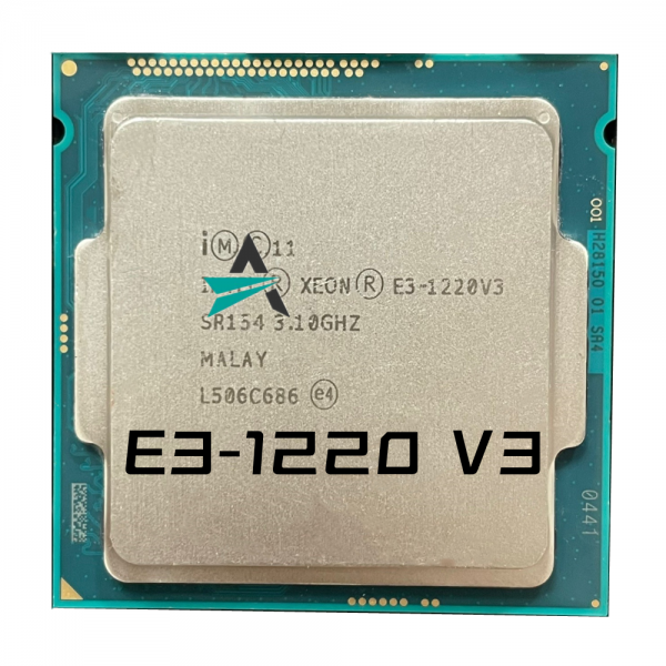 Used Xeon E3-1220 v3 E3 1220v3 E3 1220 v3 3.1 GHz Quad-Core Quad-Thread CPU Processor 80W LGA 1150