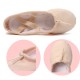 Girls Ballet Shoes Canvas Flat Ballet Dancing Slippers Dance Shoes For Adult Women Kids Children Classic Split-Sole Soft Leather