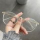 2021 New unisex round polygon glasses for men women metal frame glasses plain glasses Nearsighted Eyewear Glasses -1.0 -2.5 -2