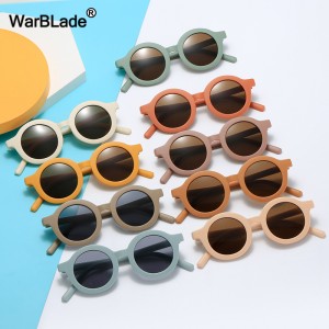 WarBLade Fashion Round Children Sunglasses Classic Cute Girls Boys Kids Sun Glasses UV400 Protection Eyewear Baby De Sol Gafas