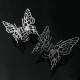 Korea INS Bright Silver Cross Geometric Hairpin Butterfly Grab Clip Hair Claw Woman Girls Styling Barrette Headdress