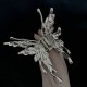 Korea INS Bright Silver Cross Geometric Hairpin Butterfly Grab Clip Hair Claw Woman Girls Styling Barrette Headdress