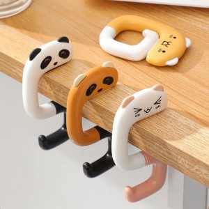 Hang Bag Hook Students Desk Free Punch Table Creative Cartoon Cute Bag Small Artifact Hanging Hook