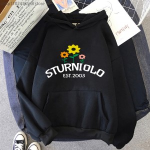 Sturniolo Triplets Hoodies Flowers Print Sweatshirt Mens Long Sleeve Casual O-neck Regular Fit Kawaii Graphic Top Women Clothing