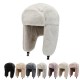 Women's Winter Thickened Warm Beanie Russian Caps Korean Fashion Ushanka Earflap Pilot Hat Women's Trend Bomber Hat Adjustable