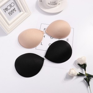 1/2Pcs Sexy Women Invisible Push Up Bra Self-Adhesive Silicone Bust Front Closure Sticky Bra Black Skin Backless Strapless Bra