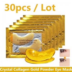 Crystal Collagen Gold Powder Eye Mask Anti-Aging Dark Circles Acne Beauty Patches For Eye Skin Care Korean Cosmetics 30p=15pairs