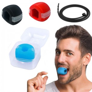 Jaw Exerciser Fitness Face Masseter Double Chin Remover Food Grade Silicone Ball Facial Muscles Trainer V Face Lifting Machine