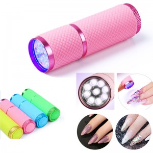 Mini UV Led Light UV LED Lamp Nail Dryer for Gel Nails 9 LED Flashlight Portability Nail Dryer Machine Nail Art Tools UV Light