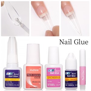 Nail Art Glue Fast-Dry Adhesive Acrylic Art False Tips 3D Decoration Nail Tips Nail Rhinestone Glue Adhesive Tools