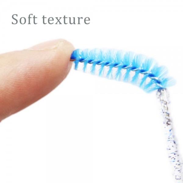 Disposable Crystal Eyelashes Brush Comb 5/50Pcs Eye Lashes Extension Mascara Wands Makeup Professional Makeup Beauty Tool