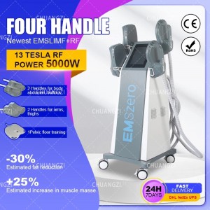 EMSZERO NEO HIEMT Machine Beauty Equipment With 2/4/5 Handles 14 Tesla Hi-Emt Nova Electromagnetic Muscle Stimulator 6500W