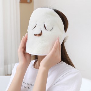 Face Towel Hot And Cold Mask Wash Apply Face Care Double Thickened Plain Weave Soft Absorbent Beauty Fit Facial Round Towel