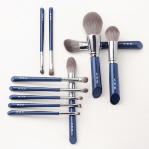 MyDestiny Makeup Brush Azure Blue 11pcs Super Soft Fiber Makeup Brushes Set High Quality Face&Eye Cosmetic Pens Synthetic Hair