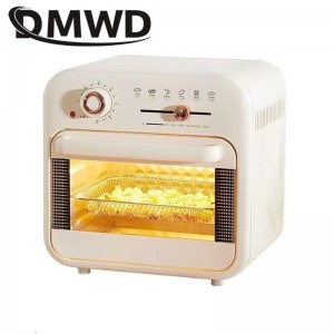 Multifunction No Oil Deep Fryer MIni Electric Oven Pizza Bread Cake Baking Machine Timer Toaster Grill Barbecue Chicken Roaster