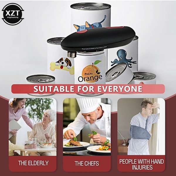 Electric Can Openers Automatic Tin Can Open Machine Touch None Sharp Edges Electric High Power Jar Tin Opener Kitchen Gadgets