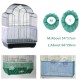 Nylon Mesh Bird Cage Cover Shell Skirt Net Easy Cleaning Seed Catcher Guard Bird Cage Accessories Airy Mesh Parrot Bird Cage Net