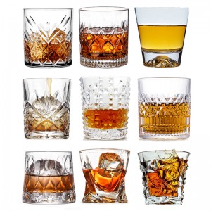 1PCS Whiskey Glass, Old Fashioned Rocks Glasses Tumblers, Glassware for Cocktail Scotch, Bourbon, Gin, Voldka, Brandy