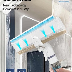 4 in 1 Window Cleaner Window Squeegee with Spray Bottle and Water Collection Function TPR Scraper for Glass Cleaner Window Wiper