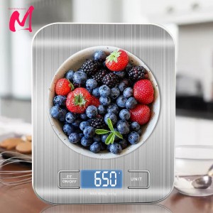 Digital Kitchen Scale 5kg/10kg Food Multi-Function 304 Stainless Steel Balance LCD Display Measuring Grams Ounces Cooking Baking