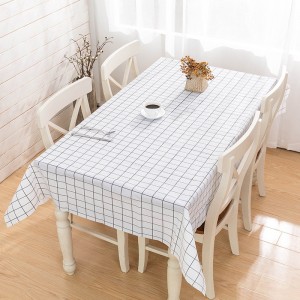 137X90CM PEVA Waterproof Oilproof Tablecloth Table Cloth Plaid Pattern Table Cover For Party Outdoor Picnic Cloth