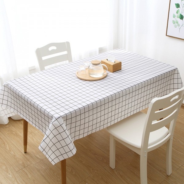 137X90CM PEVA Waterproof Oilproof Tablecloth Table Cloth Plaid Pattern Table Cover For Party Outdoor Picnic Cloth